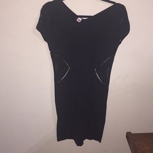 Sexy midi LBD with cut out details